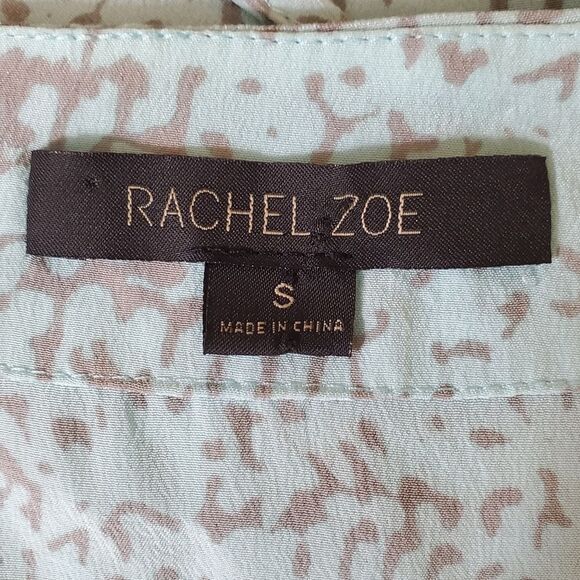 Rachel Zoe Gilles Pleated Caftan Dress Size Small Light Blue - Picture 4 of 7